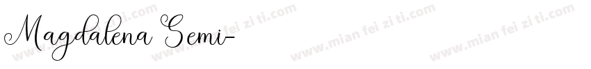 Magdalena Semi字体转换
